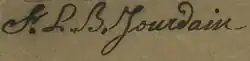signature de François Laurent Bruno Jourdain