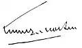 Signature de François Martin
