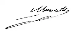 signature de François Thibault de Ménonville