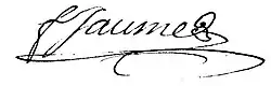 signature de François Thomas Jaume