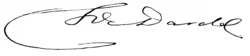 signature de Fritz von Dardel