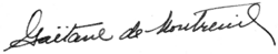 signature de Gaëtane de Montreuil