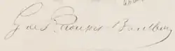 signature de Gaston de Raousset-Boulbon