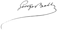 signature de Georges Bell
