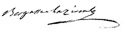 signature de Georges Bergasse de Laziroules