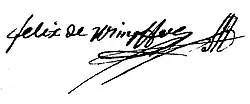 Signature de Félix de Wimpffen