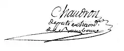 signature de Guillaume Chaudron-Rousseau