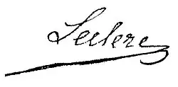 signature de Guillaume-Gabriel Leclerc