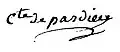 Signature de Guy-Félix de Pardieu