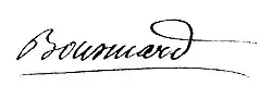 signature de Henri Jean-Baptiste de Bousmard de Chantereine