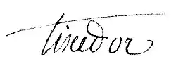 signature de Hyacinthe-Xavier Tixedor