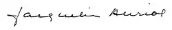 signature de Jacqueline Auriol