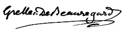 signature de Jean-Baptiste Grellet de Beauregard