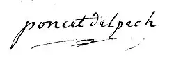 signature de Jean-Baptiste Poncet-Delpech