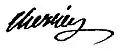 Signature de Jean-Claude Cherrier