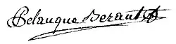 signature de Jean-Marie Pelauque-Béraut