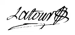 signature de Jean-Pierre Latour