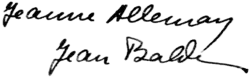signature de Jean Balde
