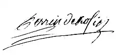 signature de Jean-François Perrin de Rosier