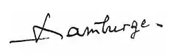 signature de Jean Hamburger