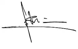 signature de Jean Verdier (préfet)