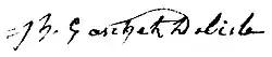 signature de Joseph Gaschet-Delisle