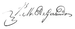 signature de Joseph-Marie de Gérando