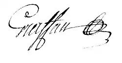 signature de Joseph-Sauveur-Jacques Graffan