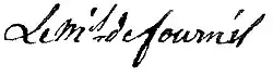 Signature de Jules-Marie-Henri de Faret de Fournès