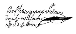 signature de Julien-François Palasne de Champeaux