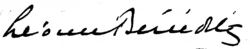 signature de Léonce Bénédite