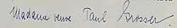 signature de Lily Grosser