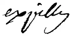 signature de Louis-Alexandre Expilly de La Poipe