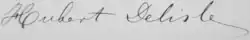 signature de Louis Henri Hubert-Delisle