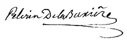 signature de Louis-Jean Pélerin de la Buxière