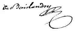 signature de Louis Legrand de Boislandry