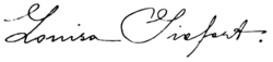 signature de Louisa Siefert