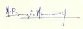 Signature de Maurice Bourgès-Maunoury