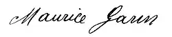 signature de Maurice Garin