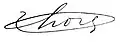 Signature de Maurice Thorez