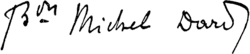 signature de Michel Dard
