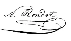 signature de Natalis Rondot