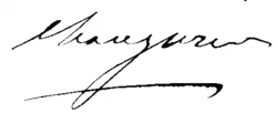 Signature de Nicolas Changarnier