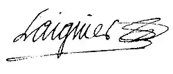 signature de Nicolas-Jean-Baptiste Laignier