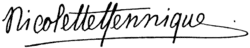 signature de Nicolette Hennique