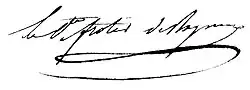 signature de Paul Frotier de Bagneux