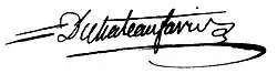 signature de Pierre-Augustin Laboreys de Château-Favier