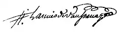 signature de Pierre-François Lasnier de Vaussenay