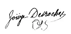 signature de Pierre-Louis-François Joüye Desroches