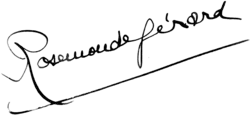 signature de Rosemonde Gérard